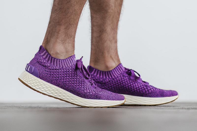 Men's Nobull Royal Knit Running Shoes Purple | SG D1987F